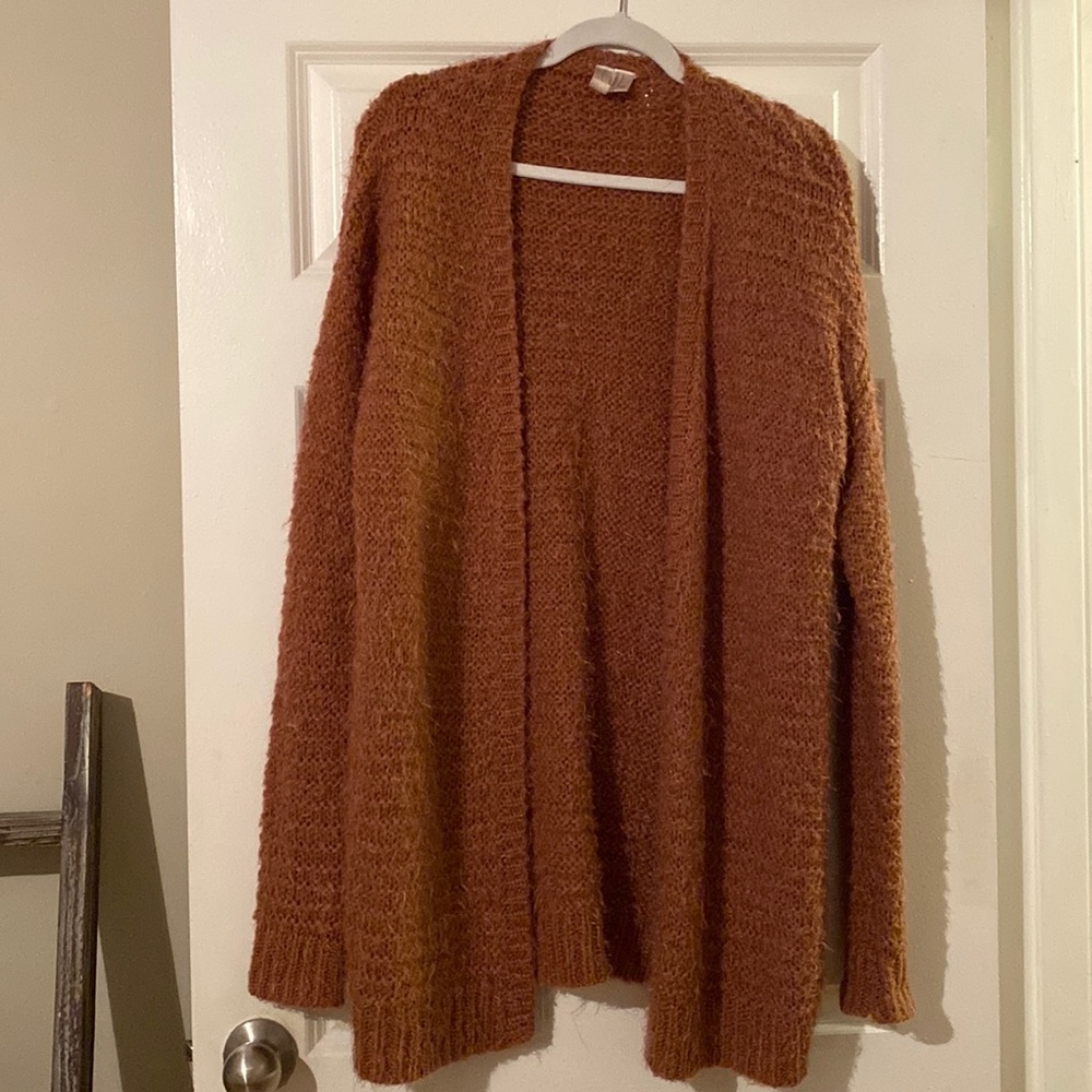 Forever 21 rust cardigan